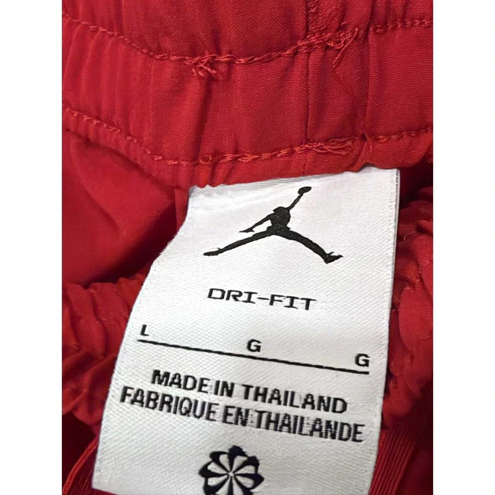 Jordan Sport Dri-FIT Woven Diamond Shorts Mens Large Gym Red FQ2989-688